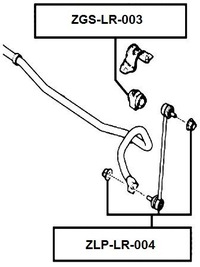 фото thumb №1, Резиновый элемент стабилизатора перед land rover freelander 06-