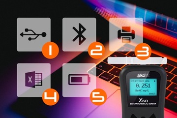 Алкотестер ALKOHIT X60 с принтером для строительной компании