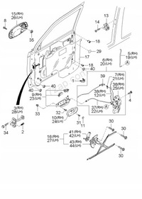 фото thumb №7, Замок двері передніх правих kia sedona 01-05