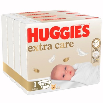 Подгузники HUGGIES Extra Care размер 1 (2-5кг) 336 шт