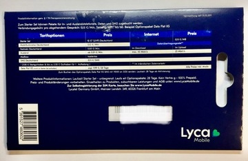 Карта Lycamobile DE SIM Internet International Plus XXL 150 ГБ
