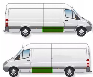 БОКОВАЯ КРЫШКА ПОРОГА MERCEDES SPRINTER VW CRAFTER 06-