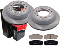 фото thumb №1, Тормозные диски + тормозные колодки maxgear задняя land cruiser 90 prado 312mm