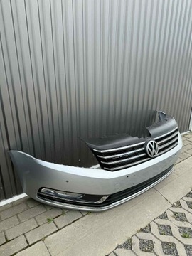 фото thumb №10, Vw passat b7 бампер перед переднє комплектний la7w решітка радіатора 2010-2014r.