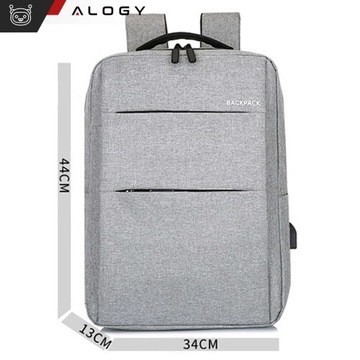 PLECAK MIEJSKI NA MACBOOK PRO AIR 15 LAPTOPA PODRÓŻNY USB POJEMNY BIZNESOWY