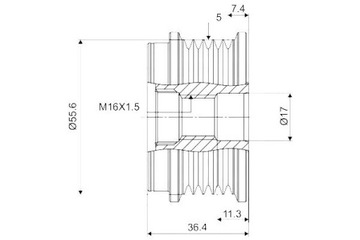 фото thumb №10, Зчеплення генератора vw audi audi a4, a6, a6 avant