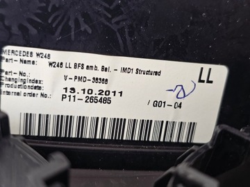 фото thumb №12, Планка захист dekor консолі w панель приладів панелі mercedes w246 b led