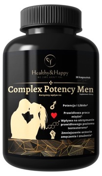 COMPLEX POTENCY MEN POTENCJA ENERGIA LIBIDO EREKCJA POZIOM TESTOSTERONU