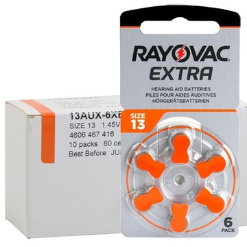 Rayovac Extra 13 EMF PR48 Слуховые батарейки 60 шт.