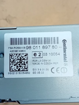 фото thumb №3, Радио cd заводские 9801189780 citroen c4 ii 10-17