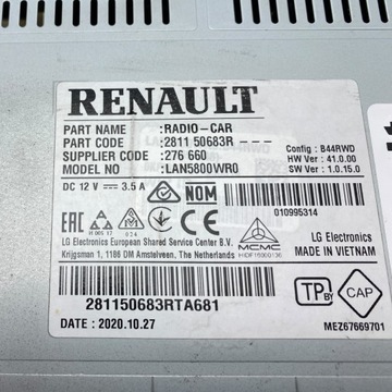 фото thumb №13, Радіо навігація usb carplay андроїд renault 281150683r