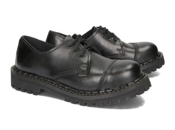 KULTOWE NISKIE GLANY STEELNOSE 066 CZARNY 44