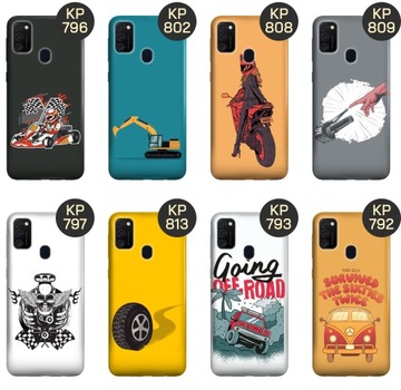 ETUI DO SAMSUNG GALAXY M21 WZORY AUTO MOTOR POJAZDY SAMOCHODY OBUDOWA CASE