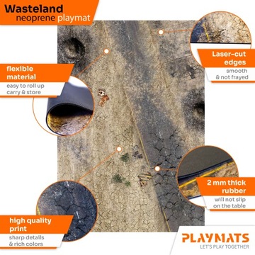 Коврик Warhammer 40K - Wasteland 112x76 см