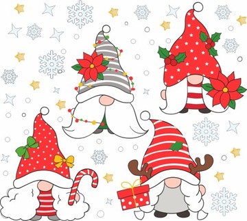Рождественские наклейки на окна SANTA 75x150см BN2