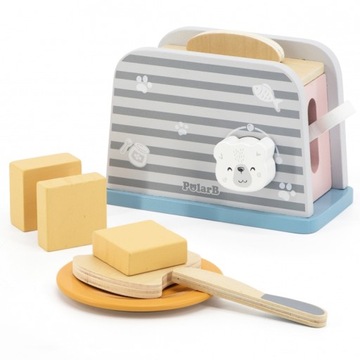 VIGA TOYS Drewniany toster z akcesoriami z serii PolarB