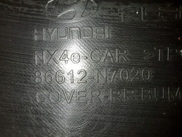 фото thumb №9, Hyundai tucson 4 iv 20- бампер накладка бампера зад задня 86612n7020