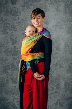 Nosidło hybrydowe LennyLamb - Lotos Tęczowy