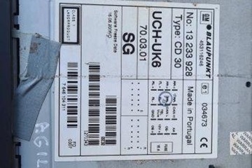 фото thumb №5, Радіо з навігація opel agila a h00 13233928 1.0l бензин 44kw 2007