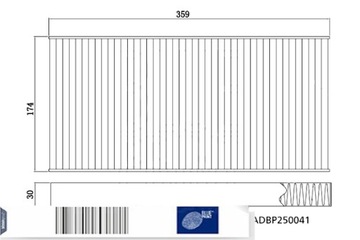 фото thumb №14, Блакитний print фільтр кабіни audi q4, skoda enyaq iv, vw id.3, id.4, id.5 11.19-