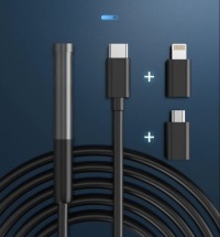 КАМЕРА ДЛЯ ПРОВЕРКИ DUO ЖЕСТКИЙ ЭНДОСКОП ДЛЯ ТЕЛЕФОНА 2M 7LED 2xFHD WiFi