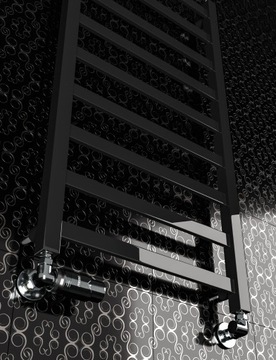 Радиатор для ванной комнаты 1260x530 PRIME SLIM BLACK