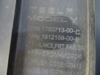 Tesla model y 20- захист плита під  бампер перед передній 1760713-00-c llu Київ, фото thumb