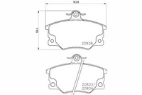 фото thumb №1, Textar гальмівні колодки гальмівні fiat перед punto 93- з abs