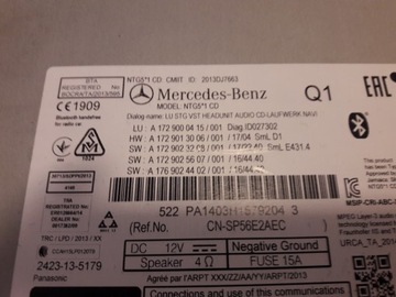 фото thumb №8, Smercedes slc w172 радіо cd навігація a1729000415