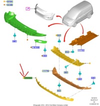 фото thumb №1, Накладка бампера перед ford transit tourneo cour