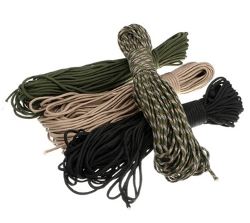 PARACORD 550 ORIGINAL 7-ЖИЛЬНЫЙ ЧЕРНЫЙ КАБЕЛЬ 30м