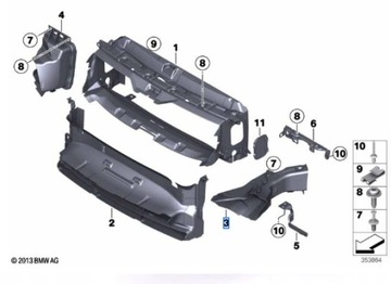 фото thumb №12, Канал воздуха тормоза правые bmw f30 f30n f31 f31n - 51748054230