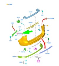 фото thumb №1, Ford grand c-max mk2 rear правый бампер кронштейн 1698012 original