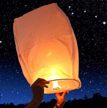 LAMPIONY Latające SZCZĘŚCIA LAMPION ŻYCZEŃ chiński