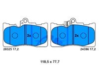 фото thumb №1, Ate тормозные колодки тормозные lexus перед gs 05- ate