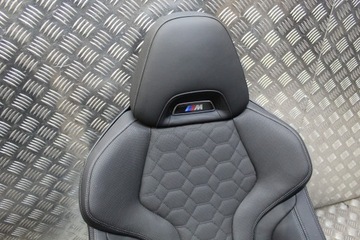 фото thumb №6, Bmw x4m f98 x4 g02 обивка сиденья диван обшивки планки кожа / чёрная