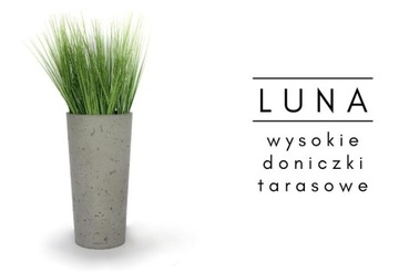 LUNA L - высокий цветочный горшок из бетона