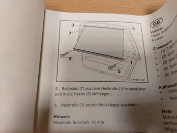 фото thumb №5, Mercedes w168 ролета стёкла крышки зад новая org 1687200617