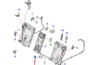 фото thumb №9, Jaguar f-pace x761 задний кронштейн защёлка сиденья новый оригинальный t4a565