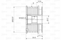 Valeo шків генератора vw Доставка, фото thumb