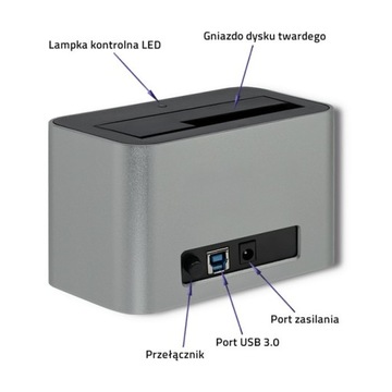 Док-станция Qoltec HDD/SSD SATA USB 3.0