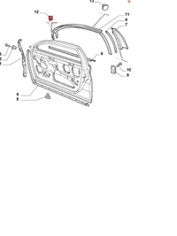 фото thumb №3, Alfa romeo 166 крышка заглушка уплотнители дверь prz