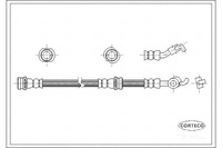 фото thumb №1, Corteco шланг тормозной гибкий