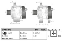 Генератор honda accord viii 2.4 07.08- denso #petrolhead pro+ kit4 Оригинал, фото thumb