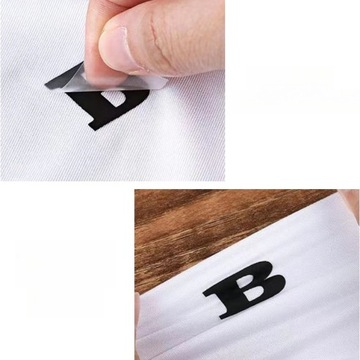 ŻELAZKA NA LITERY PLASTIKOWE DIY OZDOBY NA UBRANI