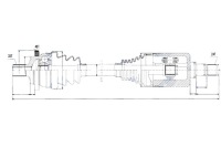 Купить Приводной вал приводная mercedes e klasa w211 s211 4matic 03-10 правая перед, фото thumb