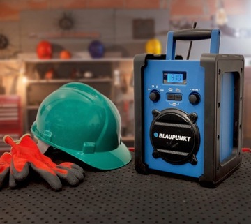 СТРОИТЕЛЬНАЯ РАДИО BLAUPUNKT PP30BT РАБОЧАЯ САЙТА BT И АККУМУЛЯТОР В ПОДАРОК