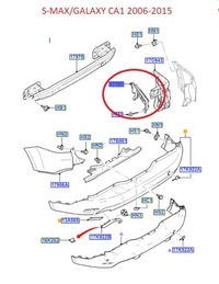 фото thumb №12, Напрямна бампера задня права ford smax mk1 galaxy mk3