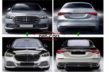 фото thumb №13, Бампер перед зад решітка радіатора mercedes s w223 22- amg m