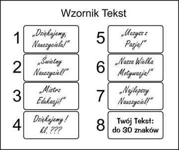 Drewniany Brelok do kluczy - Dzień Nauczyciela / Zakończenie Roku